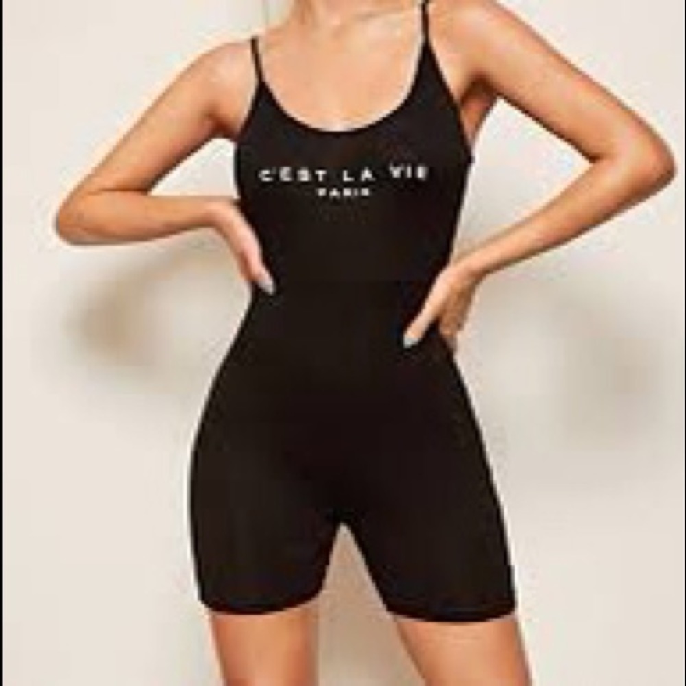 New SHEIN navy blue romper